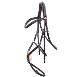 Schockemohle Classic Line Auckland Mexican Bridle -Finest Equestrian Supplies 1100 00070 auckland brownsilver 1 1 jpg