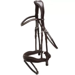 Schockemohle Anatomic Stanford Flash Bridle -Finest Equestrian Supplies 1101 00042 stanford espressosilver 1 1 jpg
