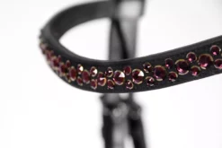 Schockemohle Anatomic Stanford Flash Bridle -Finest Equestrian Supplies 1101 00053 standfords black burgundy rose detud18zmd9mbzeq 1 1 jpg