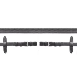 Schockemohle Premium Rubber Reins With Buckles -Finest Equestrian Supplies 1103 00016 gummizuegel schnalle black silverbbvcmttaxmjt3 1 jpg