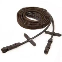 Schockemohle Premium Rolled Web Reins With Hook And Stud