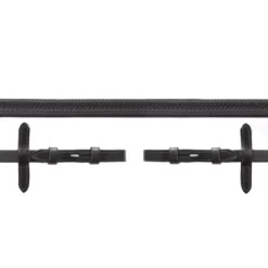 Schockemohle Premium Rubber Reins With Hook And Stud -Finest Equestrian Supplies 1103 00021 gummizuegel zaumhaken black silver 1 1 jpg