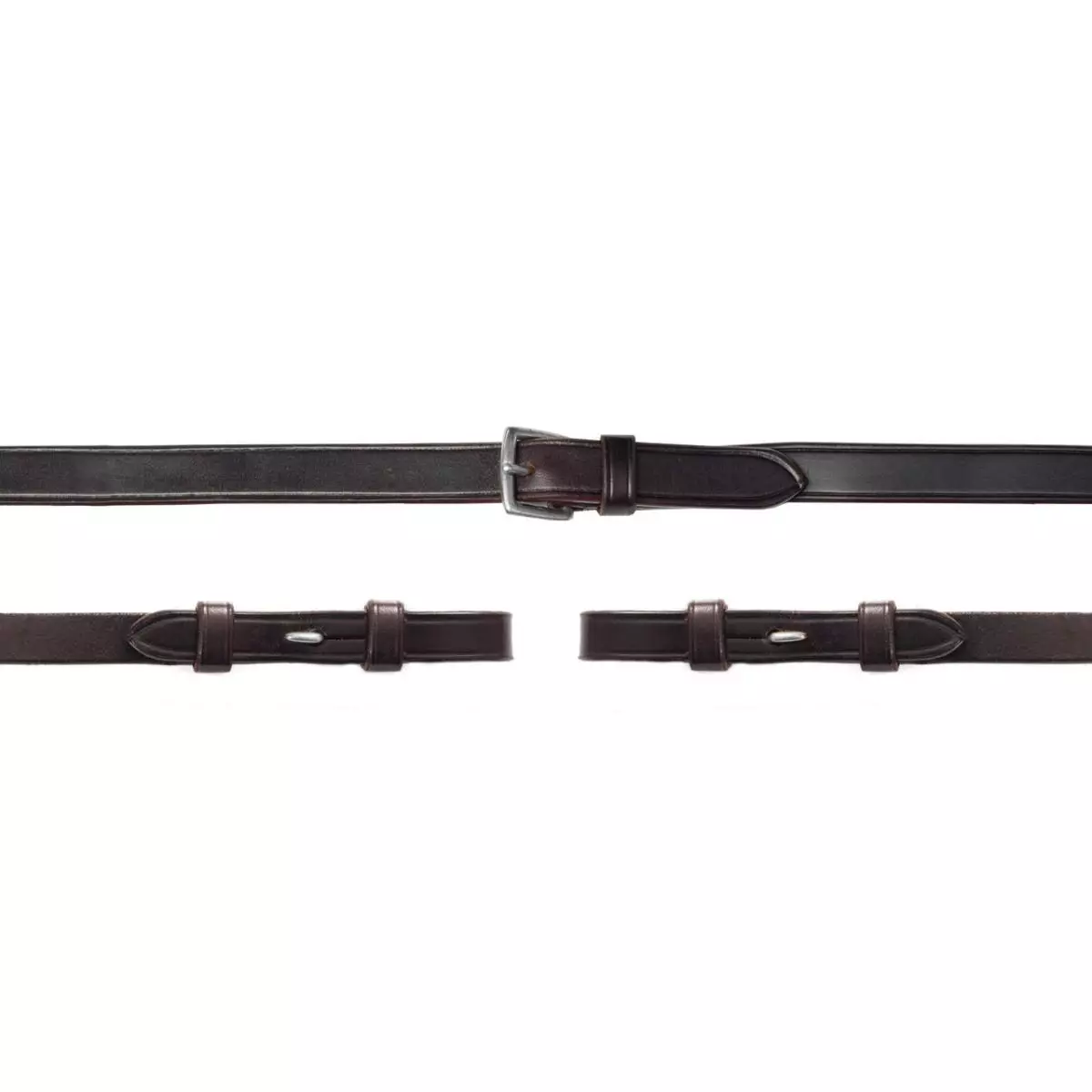 Schockemohle Small Bridle Reins With Hook Brown 3 Schockemohle Small Bridle Reins With Hook Brown