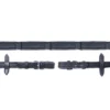 Schockemohle Durasoft Reins 18mm Wide -Finest Equestrian Supplies 1103 00049 durasoftreinswide black silver 1 jpg