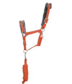 Hy Sport Active Head Collar & Rope -Finest Equestrian Supplies 29713 hy sport active head collar rope terracotta orange 2 jpg