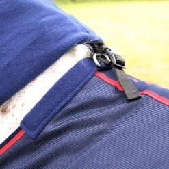 HY DefenceX System WicX Cooler Rug With Detachable Neck Cover - Navy Red -Finest Equestrian Supplies 31685 defencex system wicx cooler rug with detachable neck cover 02 1