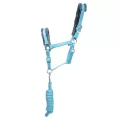 Hy Sport Active Head Collar & Rope -Finest Equestrian Supplies 33825 hy sport active head collar lead rope sky blue 01 4 jpg