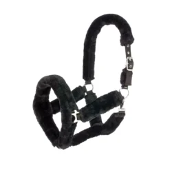 Hy Equestrian Fab Fleece Headcollar -Finest Equestrian Supplies 33994 hy equestrian fab fleece head colour black 1 2 jpg