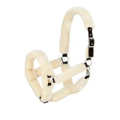 Hy Equestrian Fab Fleece Headcollar -Finest Equestrian Supplies 34007 hy equestrian fab fleece head colour cream 1 3 jpg