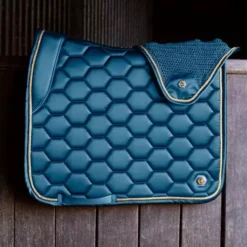 Coldstream Marygold Dressage Saddle Pad -Finest Equestrian Supplies 35734 coldstream marygold collection dressage saddle pad slate blue 01 2 jpg