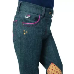 Riding Star Collection Denim Jodhpurs By Little Rider -Finest Equestrian Supplies 38177 little rider riding star collection denim jodhpurs 04 3 jpg