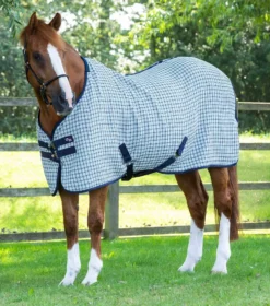 Premier Equine 3D Waffle Cooler -Finest Equestrian Supplies 3d waffle cooler grey check 1 1 8 jpg