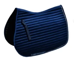 Rhinegold Diamante Channel Quilt GP Saddle Pad -Finest Equestrian Supplies 451 navy web1 3 jpg