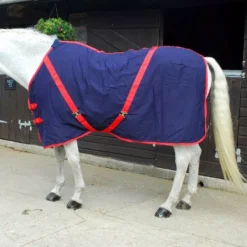 Rhinegold Summer Sheet -Finest Equestrian Supplies 613 navyred 2017 web sized 4 jpg