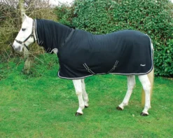 Rhinegold Full Neck Fleece Rug -Finest Equestrian Supplies 624 black web 1 4 jpg