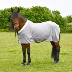 Rhinegold Show Fleece With Fur Collar -Finest Equestrian Supplies 625 grey2 web 1 jpg