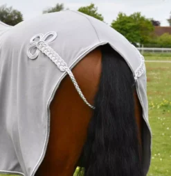 Rhinegold Show Fleece With Fur Collar -Finest Equestrian Supplies 625 greyclose web 1 jpg