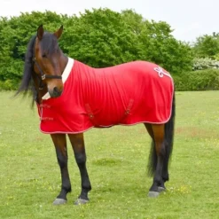 Rhinegold Show Fleece With Fur Collar -Finest Equestrian Supplies 625 red1 web 5 jpg