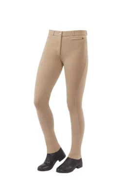 Dublin Momentum Supa-Fit Zip Up Knee Patch Jodhpurs -Finest Equestrian Supplies 808447 front lr 1 5 jpg