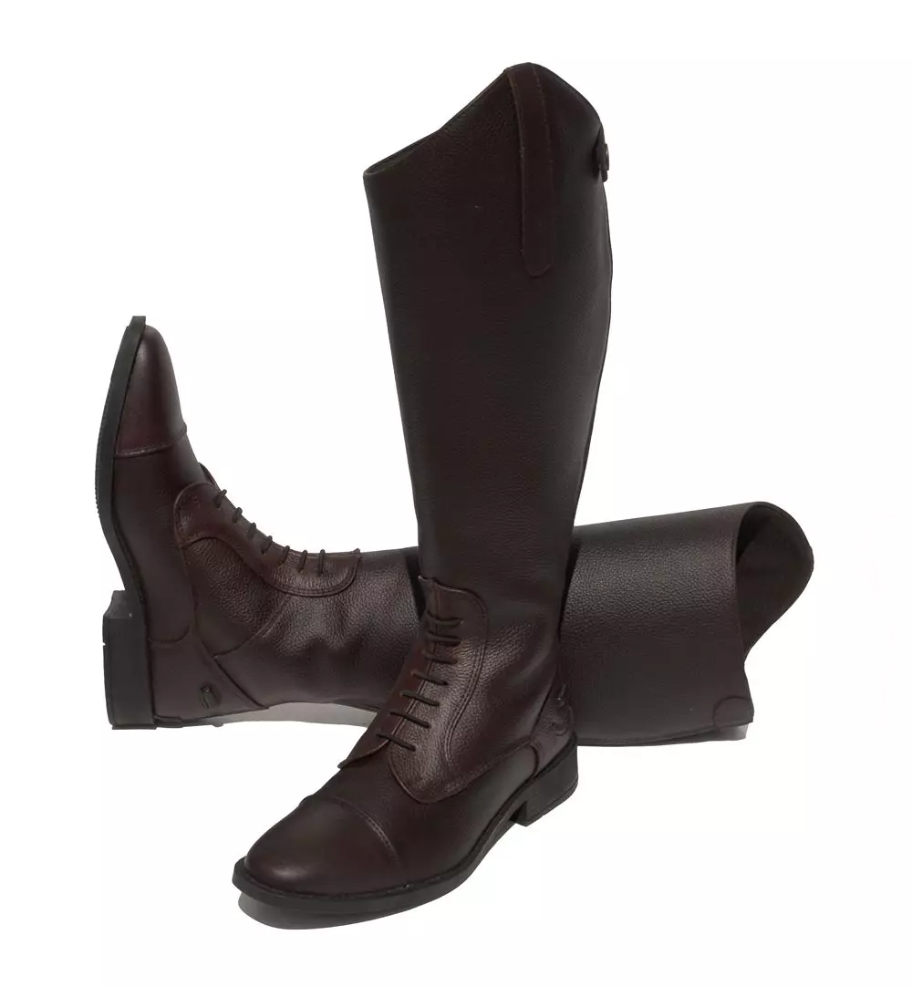 Rhinegold Wide Leg 'Luxus Extra' Leather Riding Boot - Brown 9 Rhinegold Wide Leg 'Luxus Extra' Leather Riding Boot - Brown - Image 7