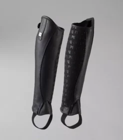 Premier Equine Actio Leather Half Chaps 40 Premier Equine Actio Leather Half Chaps -Finest Equestrian Supplies actio leather half chaps black 4 jpg