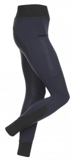 LeMieux Activewear Pull On Seamless Breech -Finest Equestrian Supplies activewear pull on seamless breech navy2 5