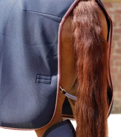 Premier Equine Airflow Cooler Rug -Finest Equestrian Supplies airflow cooler rug navy 6 3 jpg