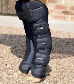 Premier Equine Airtechnology Knee Pro-Tech Horse Travel Boots -Finest Equestrian Supplies airtechnology knee pro tech horse travel boots navy 1 jpg