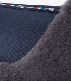 Premier Equine Airtechnology Shockproof Wool Saddle Pad - Half Pad -Finest Equestrian Supplies airtechnology shockproof wool half pad navy grey 3 1 jpg