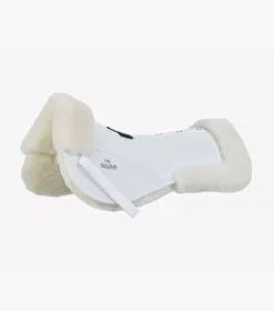 Premier Equine Airtechnology Shockproof Wool Saddle Pad - Half Pad -Finest Equestrian Supplies airtechnology shockproof wool half pad white natural 1 1 jpg
