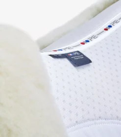 Premier Equine Airtechnology Shockproof Wool Saddle Pad - Half Pad -Finest Equestrian Supplies airtechnology shockproof wool half pad white natural 2 1 jpg