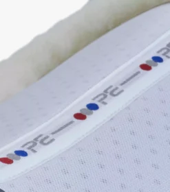 Premier Equine Airtechnology Shockproof Wool Saddle Pad - Half Pad -Finest Equestrian Supplies airtechnology shockproof wool half pad white natural 6 1 jpg