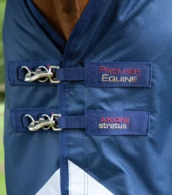 Premier Equine Akoni 0g Original Turnout Rug -Finest Equestrian Supplies akoni 0g original navy 3 3 jpg