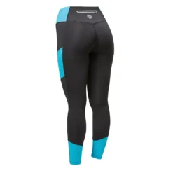 Dublin Power Performance Mid Rise Colour Block Tights -Finest Equestrian Supplies aqua2 4 jpg