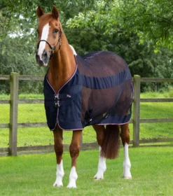 Premier Equine Arisca Scrim Cooler -Finest Equestrian Supplies arisca scrim cooler navy 1 1 5 jpg