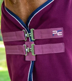 Premier Equine Asure Fleece Rug -Finest Equestrian Supplies asure fleece cooler burgundy 3 3 jpg