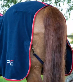 Premier Equine Asure Fleece Rug -Finest Equestrian Supplies asure fleece cooler navy 6 1 jpg