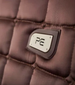 Premier Equine Atlantis CC Satin Wool GP/Jump Square -Finest Equestrian Supplies atlantis gp jump saddle pad brown 2 1 jpg