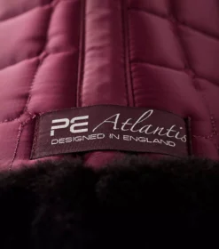 Premier Equine Atlantis CC Satin Wool GP/Jump Square -Finest Equestrian Supplies atlantis gp jump saddle pad wine 6 1 jpg