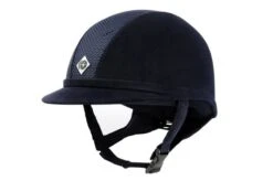 Charles Owen AYR8 Suede Riding Hat Adults Sizes 56-65cm -Finest Equestrian Supplies ayr8 suede navy navy 10