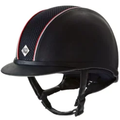 Charles Owen My AYR8 Plus Piping Riding Hat Special Order Item 28 Charles Owen My AYR8 Plus Piping Riding Hat Special Order Item -Finest Equestrian Supplies ayr8 piping ll navy red and white 7 jpg