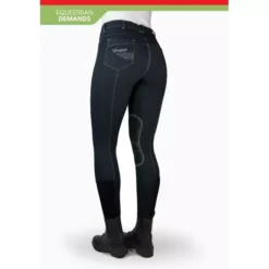 John Whitaker Rawdon Denim Effect Breeches -Finest Equestrian Supplies b150 2 650x650 2 jpg
