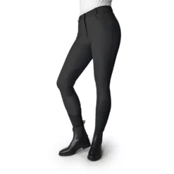 John Whitaker Clayton Grip Knee Ladies Breeches -Finest Equestrian Supplies b155 clayton black 1000x1000 3 jpg