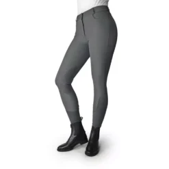 John Whitaker Clayton Grip Knee Ladies Breeches -Finest Equestrian Supplies b155 clayton grey 1000x1000 1 3 jpg