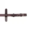 Henry James BioThane® Bio Grip Rubber Reins -Finest Equestrian Supplies billet end brown 2 8 3 jpg