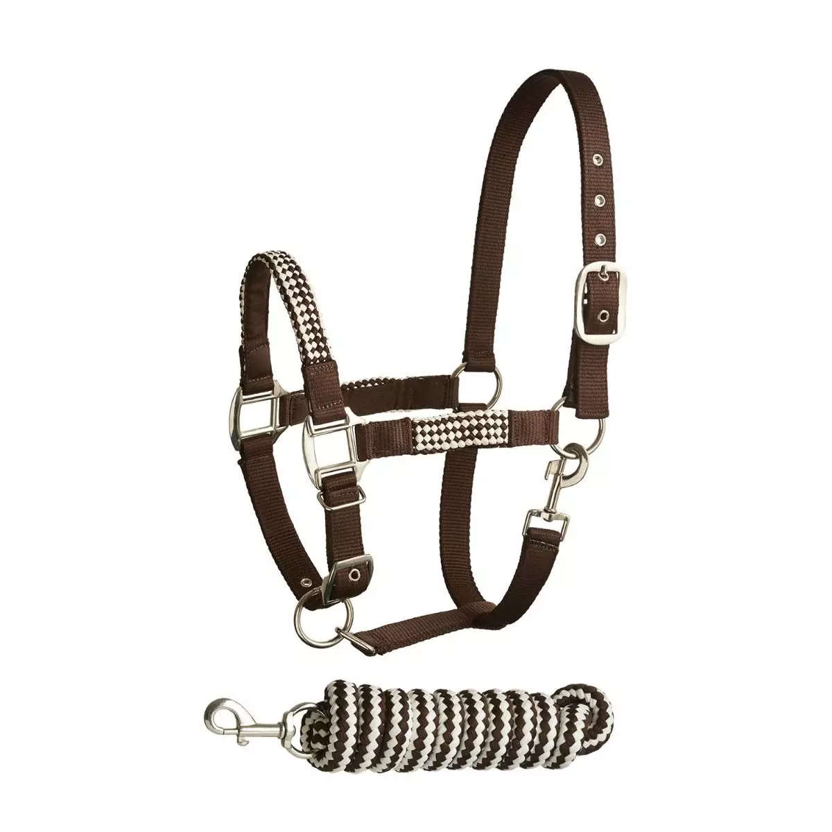 Bitz Soft Handle Two Tone Headcollar & Lead Rope Set 3 Bitz Soft Handle Two Tone Headcollar & Lead Rope Set