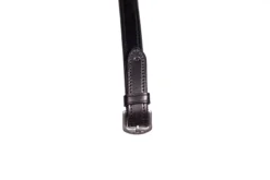 Henry James V-Grip Rubber Reins 23 Henry James V-Grip Rubber Reins -Finest Equestrian Supplies buckle end black 6 jpg