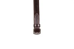 Henry James BioThane® Bio Grip Rubber Reins -Finest Equestrian Supplies buckle end brown 8 4