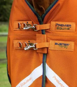 Premier Equine Buster Hardy 400g Half Neck Turnout Rug -Finest Equestrian Supplies buster hardy burnt orange 3 8 jpg