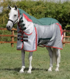 Premier Equine Buster Stay-Dry Super Lite Fly Rug With Surcingles -Finest Equestrian Supplies buster stay dry super lite fly rug green 1 3 jpg